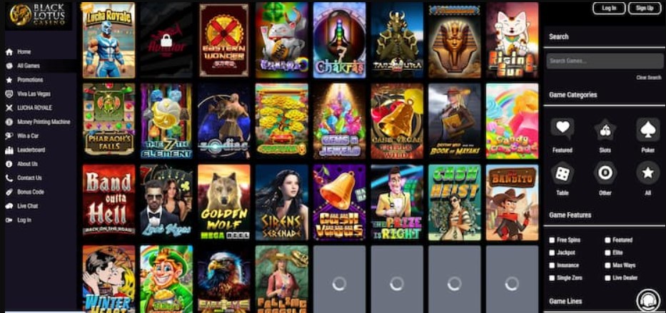 Main Advantages and Features of Black Lotus Casino 2