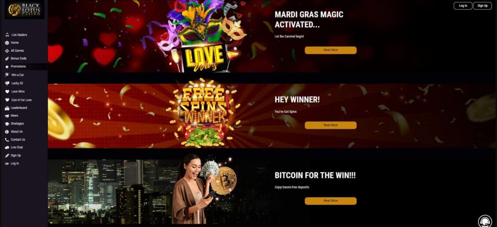 Welcome to the world of bonuses at Black Lotus Casino 1